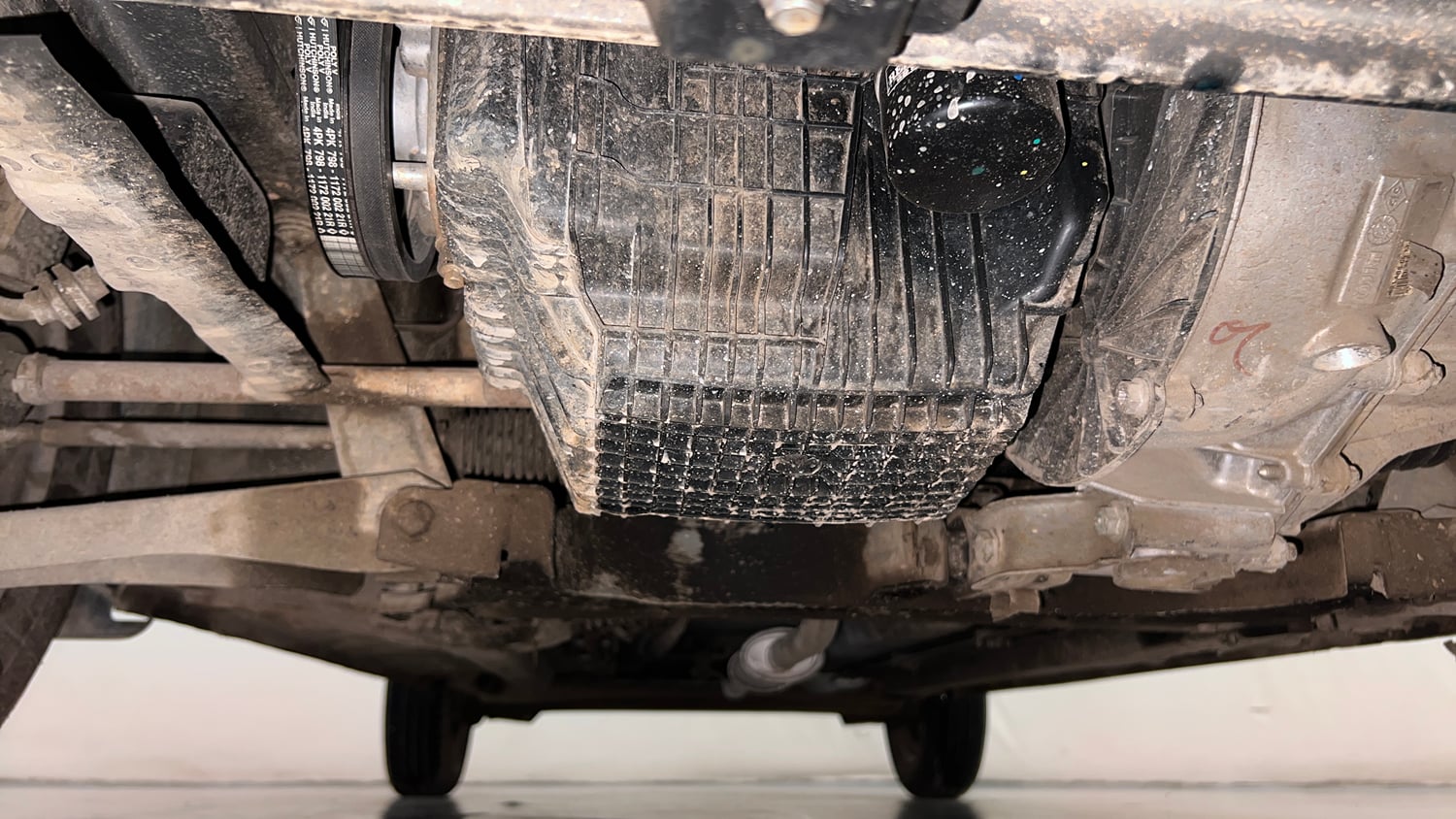 Used 2023 Renault Kwid CLIMBER AMT Urban Night Limited Edition Petrol Automatic extra FRONT LEFT UNDERBODY VIEW