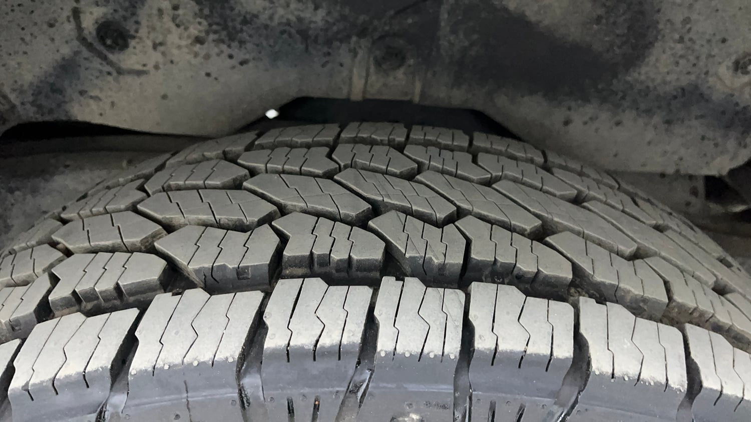 Used 2022 mahindra Thar LX Hard Top Diesel AT 4WD Diesel Automatic tyres LEFT REAR TYRE TREAD VIEW