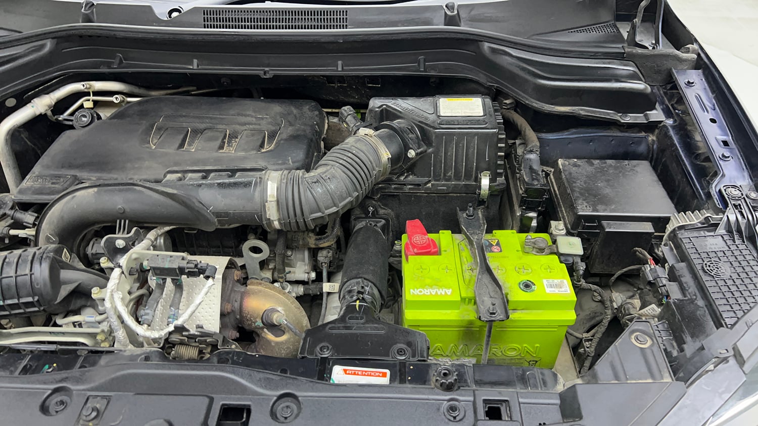 Used 2024 Mahindra XUV 3XO AX7L 1.2 Petrol AT Petrol Automatic engine ENGINE LEFT SIDE VIEW