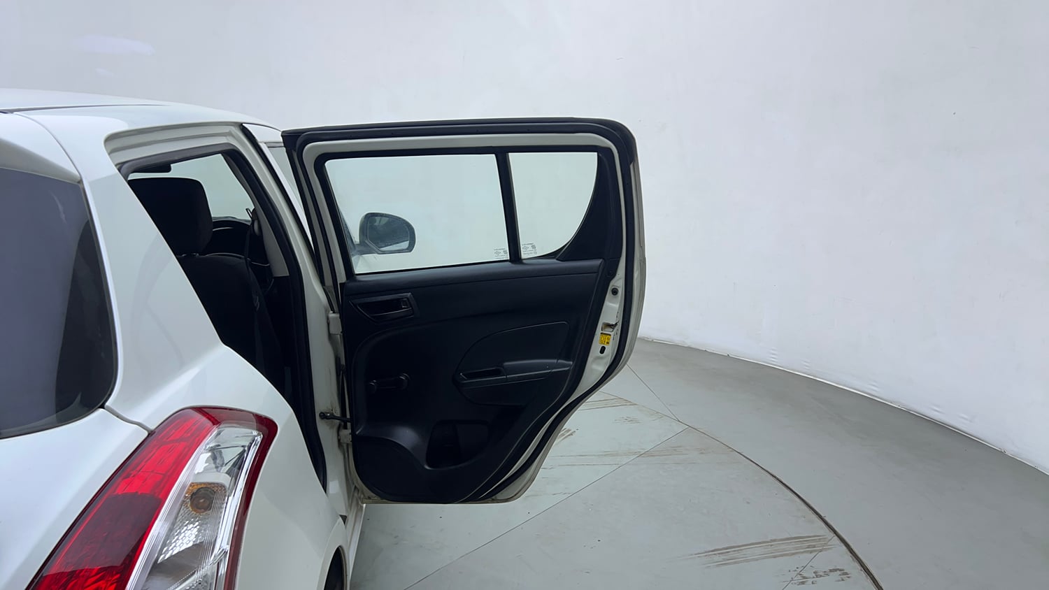 Used 2013 Maruti Suzuki Swift LXi Petrol Manual interior RIGHT REAR DOOR OPEN VIEW