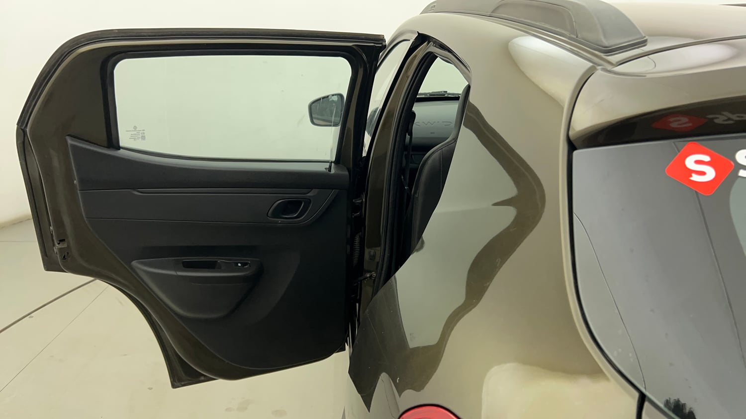 Used 2020 Renault Kwid RXT 1.0 Opt Petrol Manual interior LEFT REAR DOOR OPEN VIEW