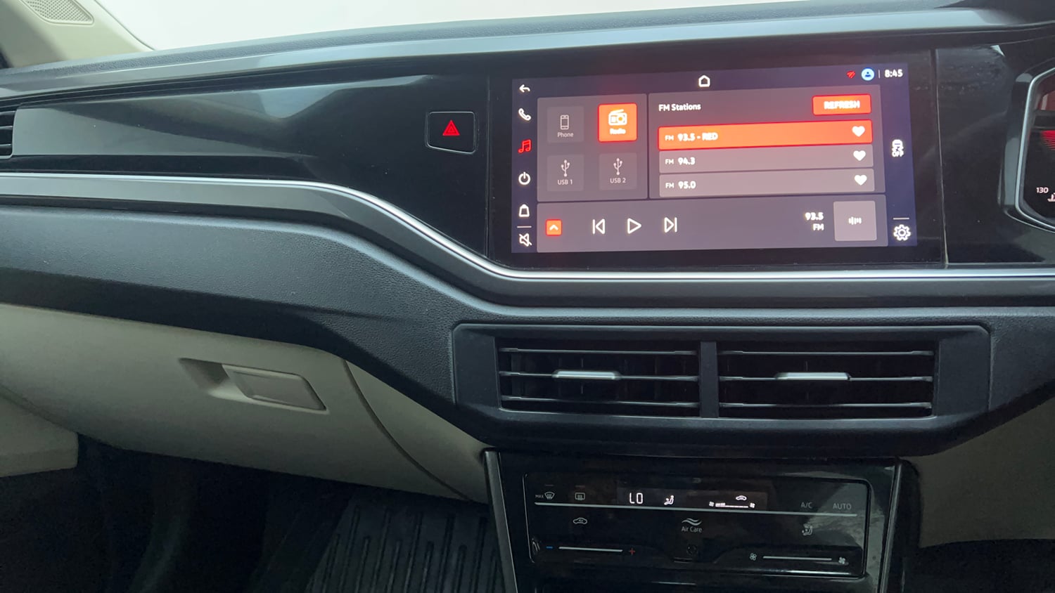 Used 2022 Volkswagen Virtus GT Plus 1.5 TSI EVO DSG Petrol Automatic interior MUSIC SYSTEM & AC CONTROL VIEW