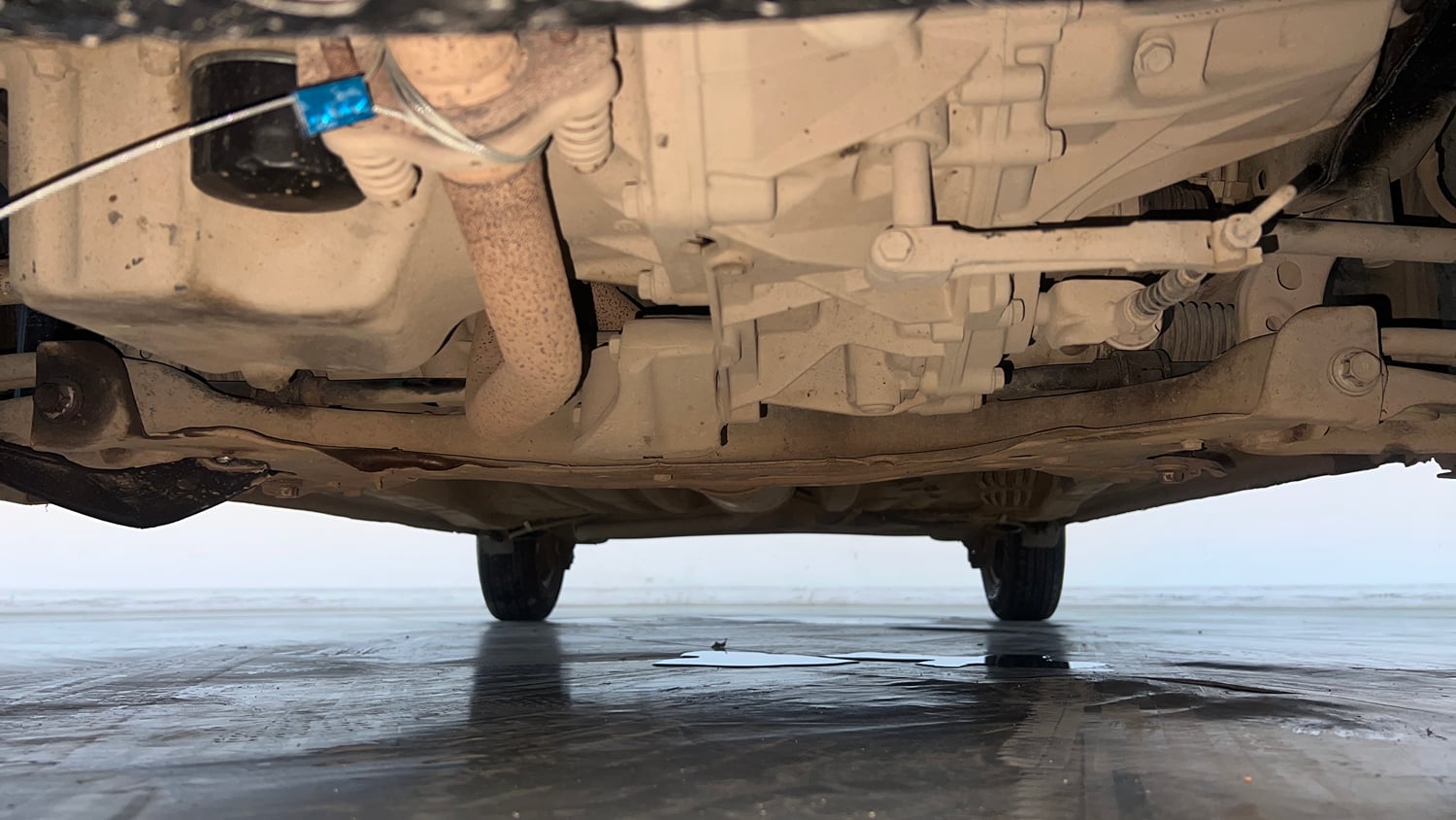 Used 2019 Maruti Suzuki Wagon R LXi (O) 1.0 CNG Cng Manual extra FRONT LEFT UNDERBODY VIEW
