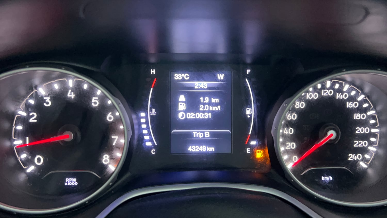 Used 2020 Jeep Compass Sport Plus 1.4 Petrol Petrol Manual interior CLUSTERMETER VIEW