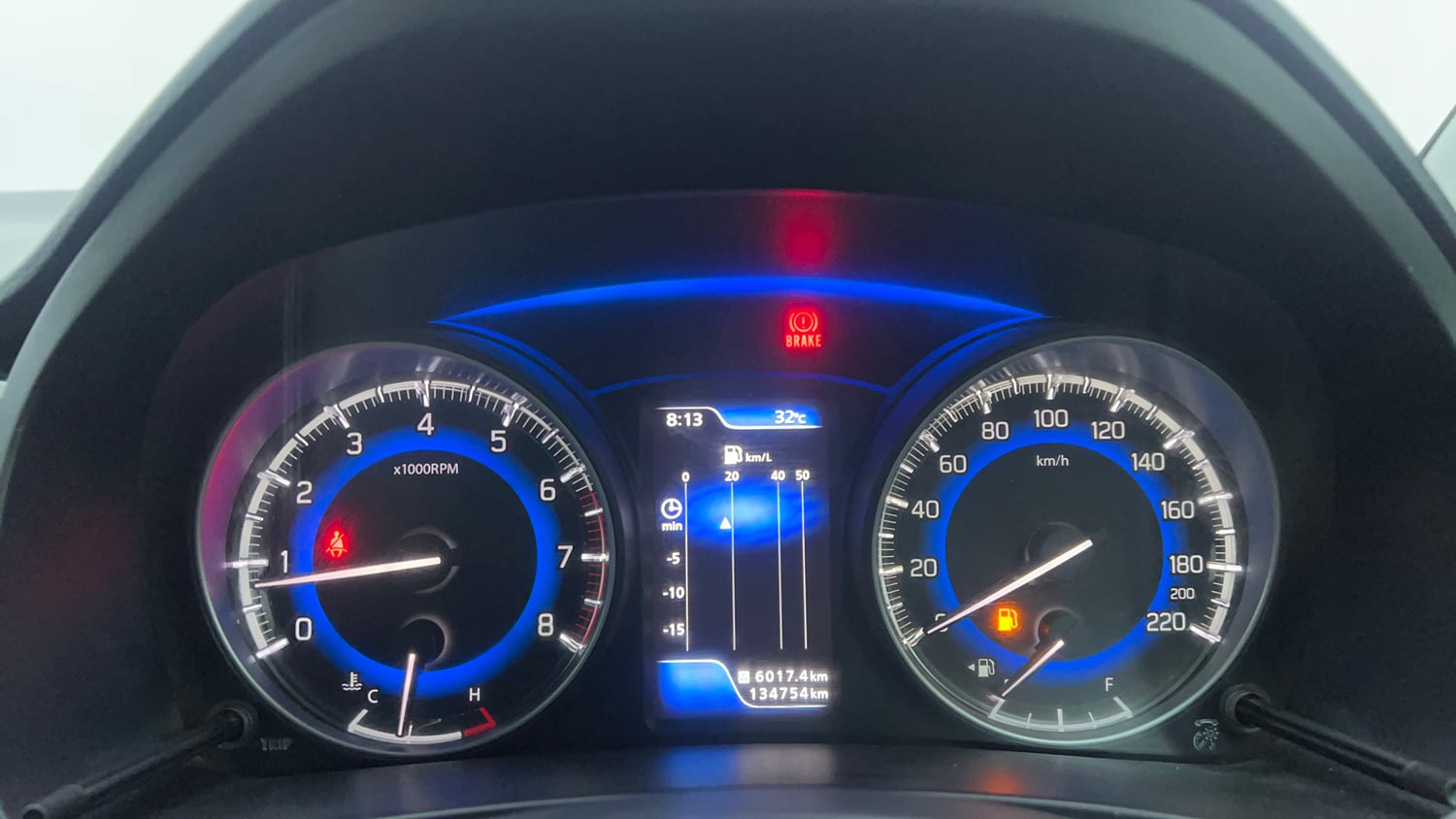 Used 2018 Maruti Suzuki Baleno Zeta 1.2 Petrol Manual interior CLUSTERMETER VIEW