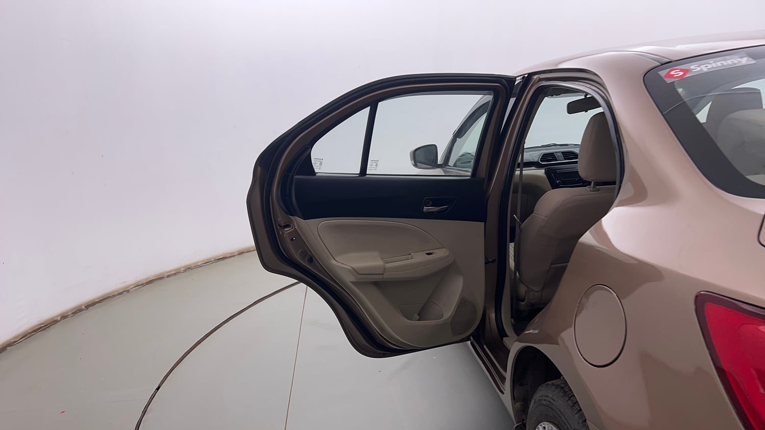 Used 2019 Maruti Suzuki Dzire VDi Diesel Manual interior LEFT REAR DOOR OPEN VIEW