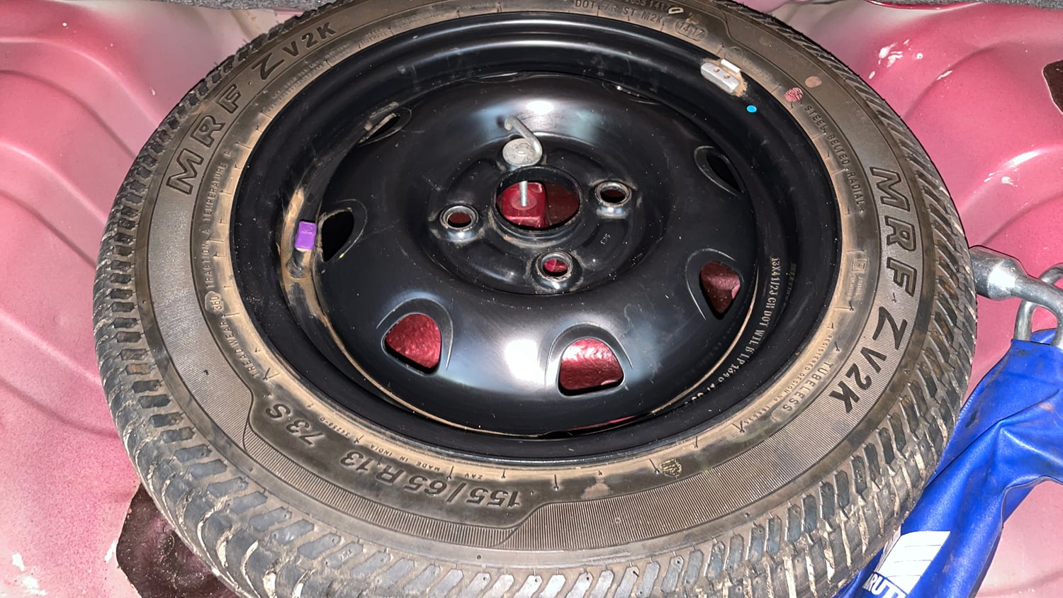 Used 2017 maruti-suzuki Alto K10 VXi (O) AMT Petrol Automatic tyres SPARE TYRE VIEW