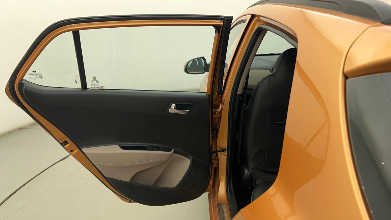 Used 2015 Hyundai Grand i10 Sportz 1.2 Kappa VTVT Petrol Manual interior LEFT REAR DOOR OPEN VIEW