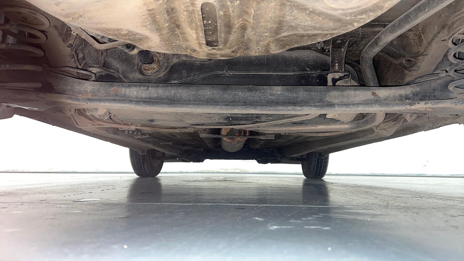 Used 2018 Maruti Suzuki Dzire VXi Petrol Manual extra REAR UNDERBODY VIEW (TAKEN FROM REAR)