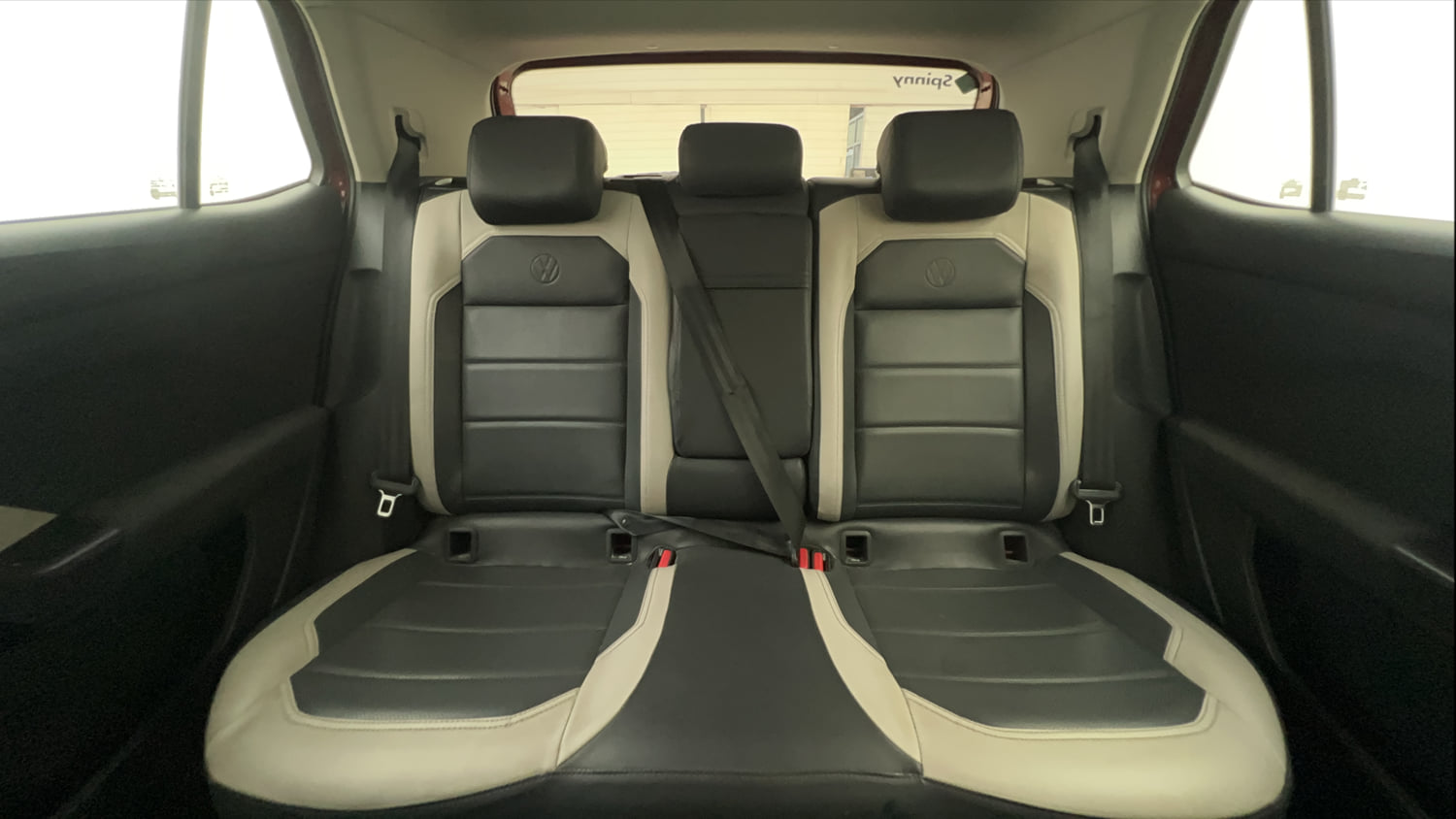 Used 2022 Volkswagen Taigun Highline 1.0 TSI AT Petrol Automatic interior REAR SEAT CONDITION VIEW