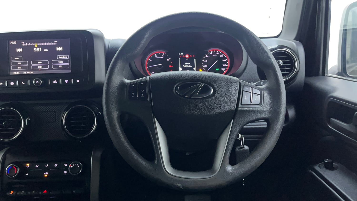 Used 2022 mahindra Thar LX Hard Top Petrol AT 4WD Petrol Automatic interior STEERING VIEW