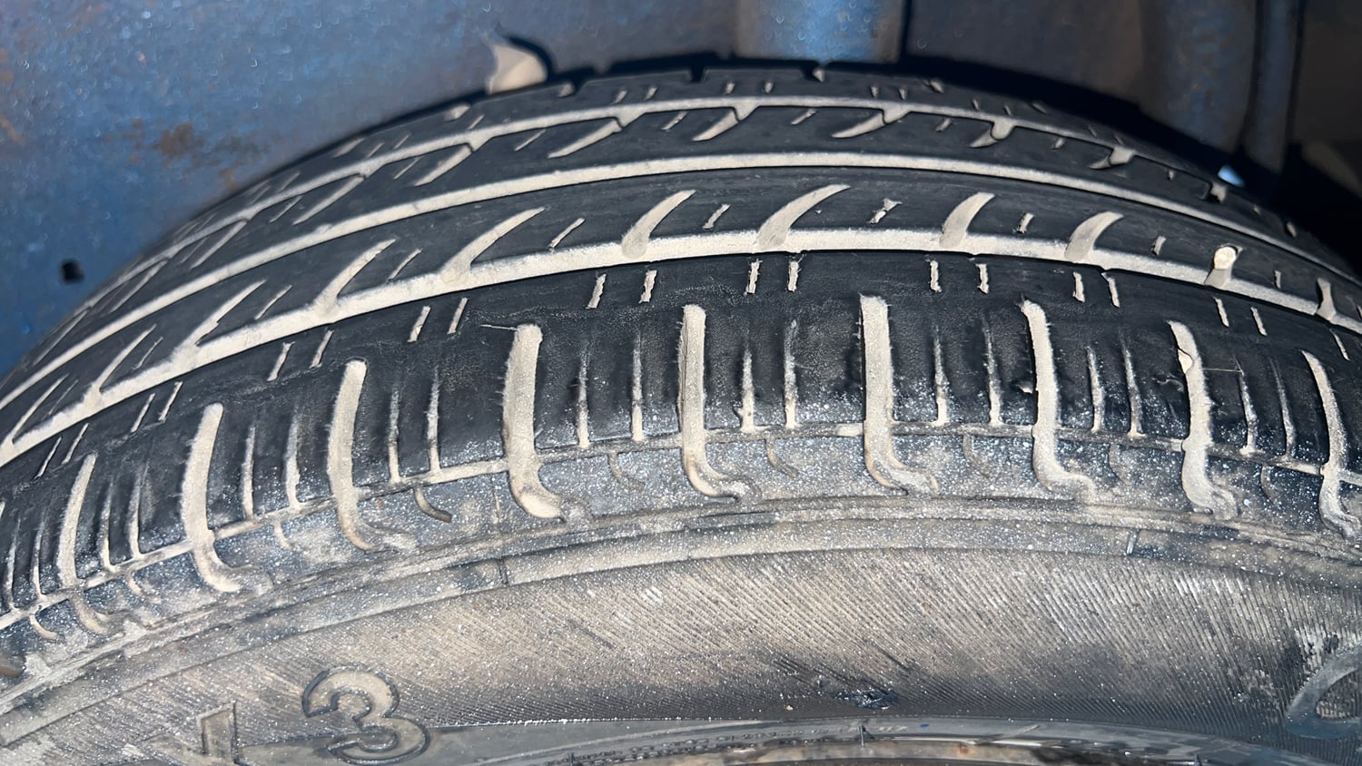 Used 2015 Maruti Suzuki Celerio VXi AMT Petrol Automatic tyres LEFT REAR TYRE TREAD VIEW