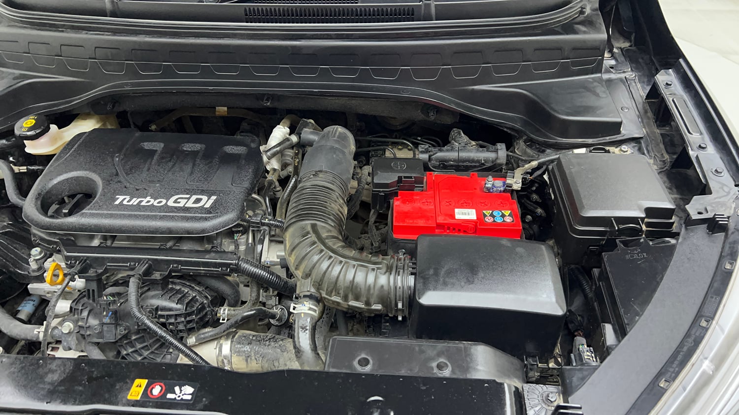 Used 2021 Kia Sonet HTX 1.0 iMT Petrol Manual engine ENGINE LEFT SIDE VIEW