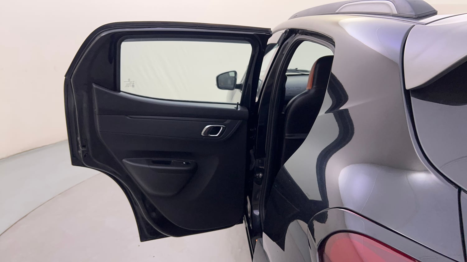 Used 2023 Renault Kwid CLIMBER AMT Urban Night Limited Edition Petrol Automatic interior LEFT REAR DOOR OPEN VIEW
