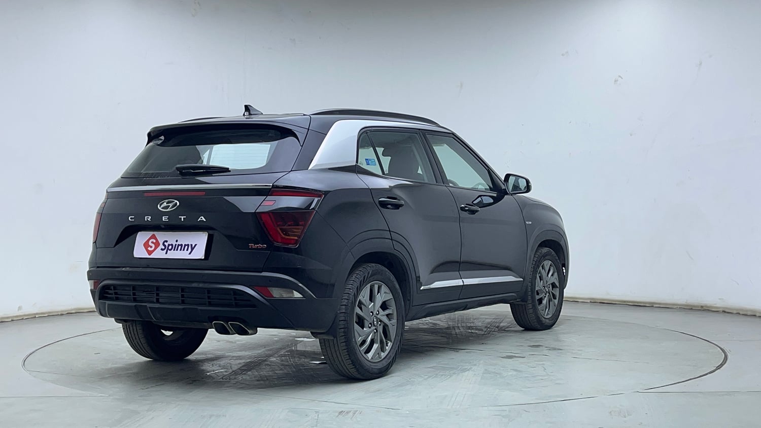 Used 2021 Hyundai Creta SX (O) 1.4 Turbo 7 DCT Petrol Automatic exterior RIGHT REAR CORNER VIEW