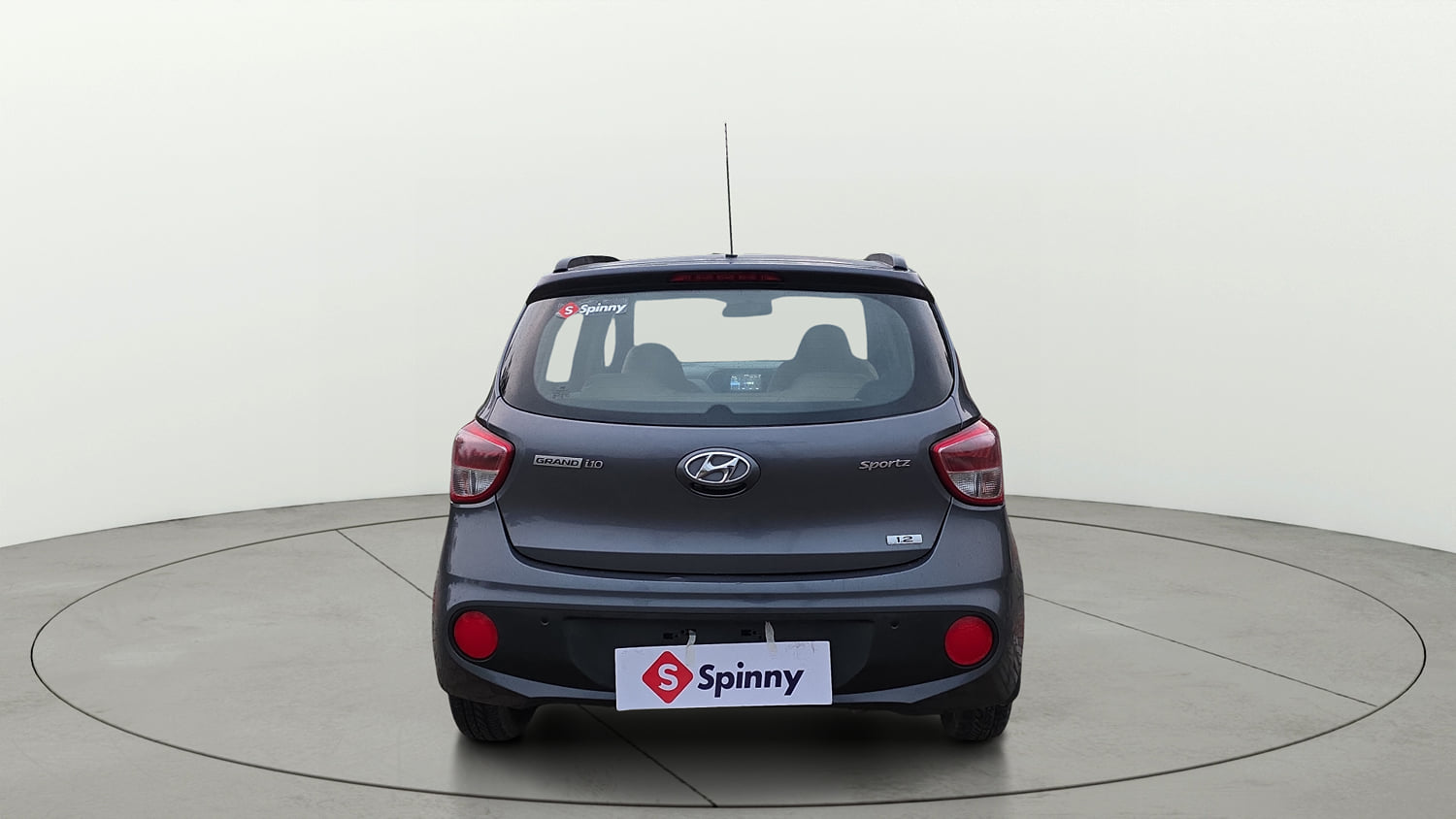 Used 2018 Hyundai Grand i10 Sportz (O) 1.2 Kappa VTVT Petrol Manual exterior BACK VIEW