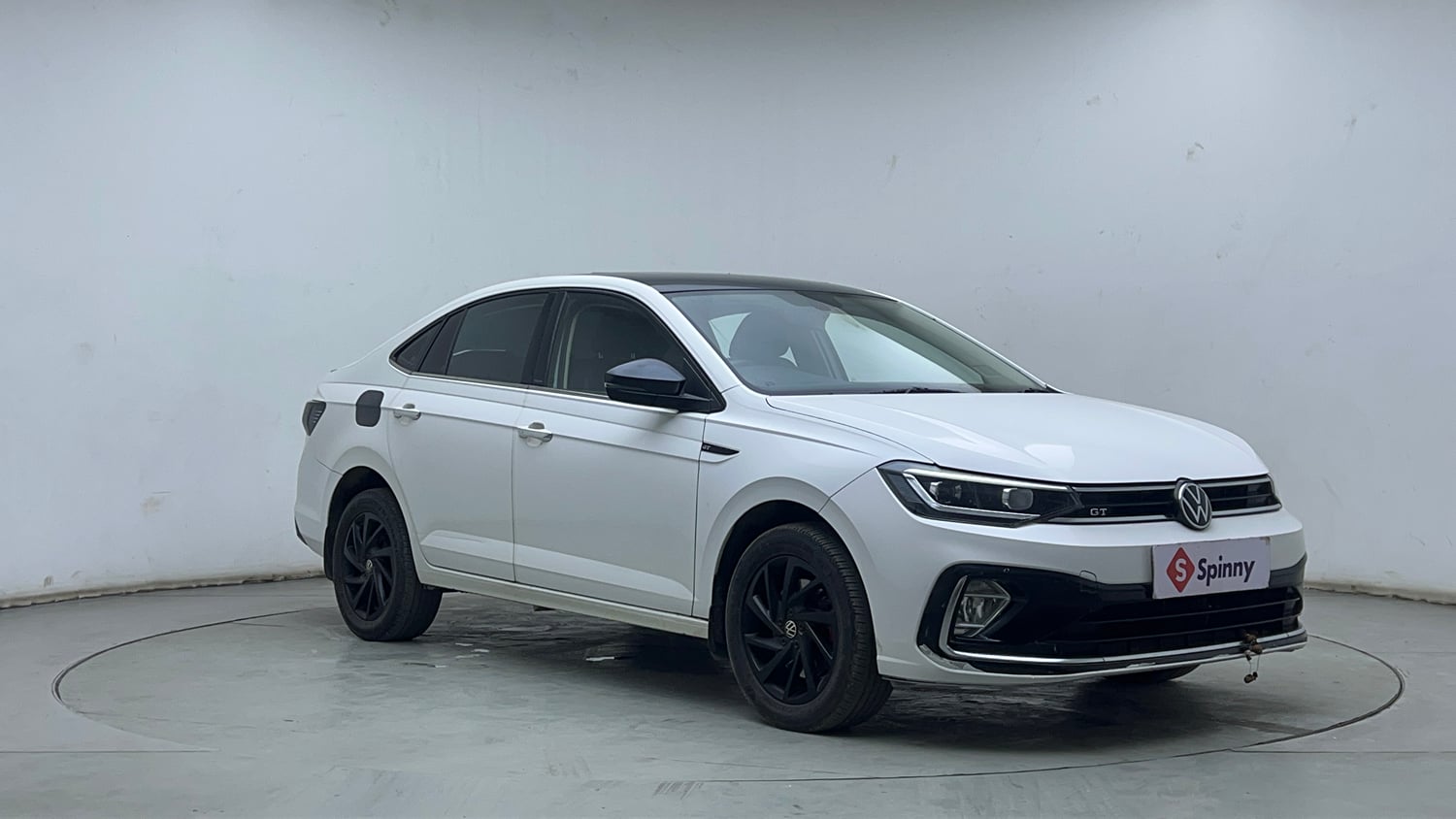 Used 2022 Volkswagen Virtus GT Plus 1.5 TSI EVO DSG Petrol Automatic exterior RIGHT FRONT CORNER VIEW