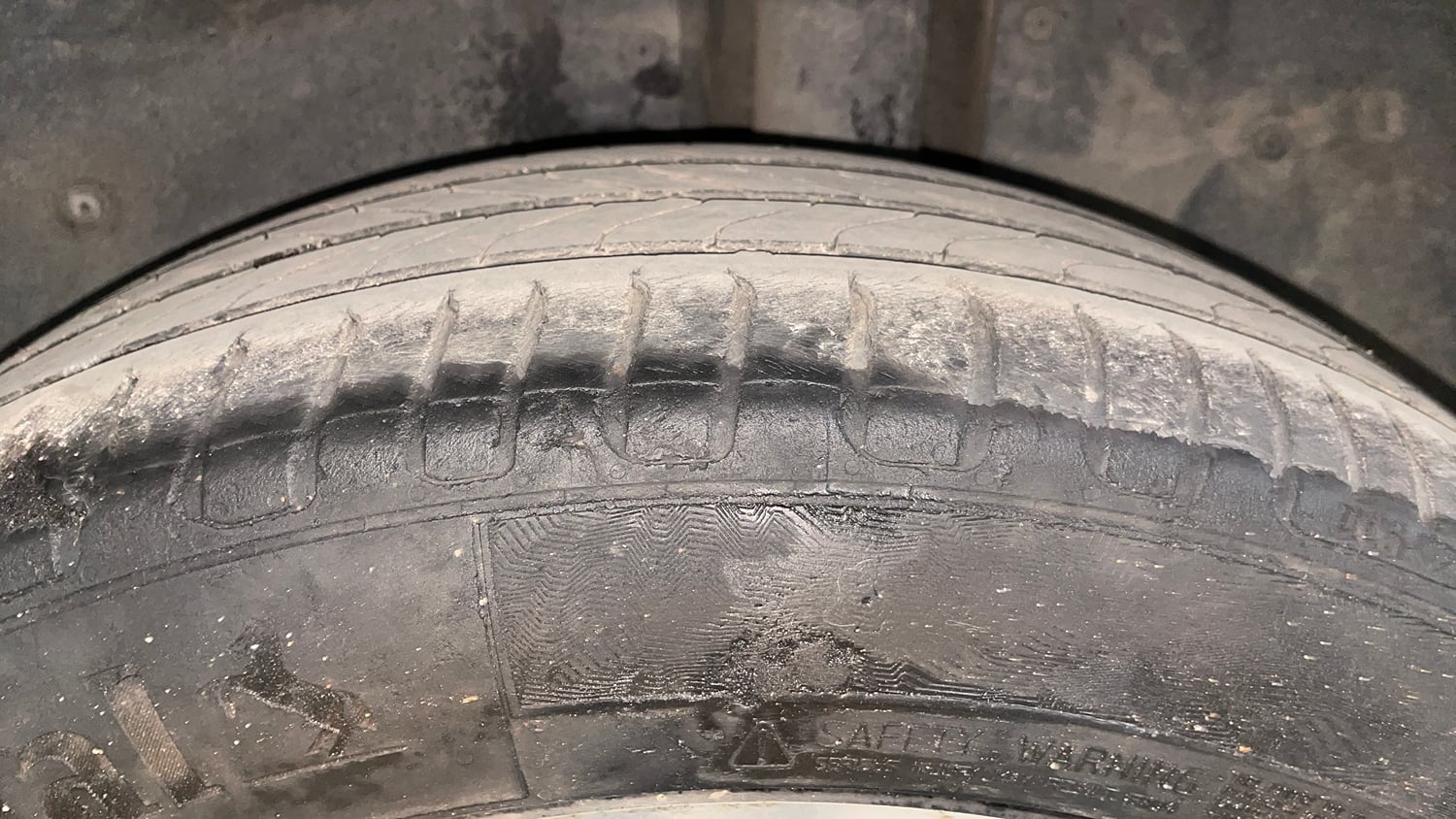 Used 2021 MG Motors Hector Sharp 1.5 Petrol CVT Petrol Automatic tyres LEFT REAR TYRE TREAD VIEW