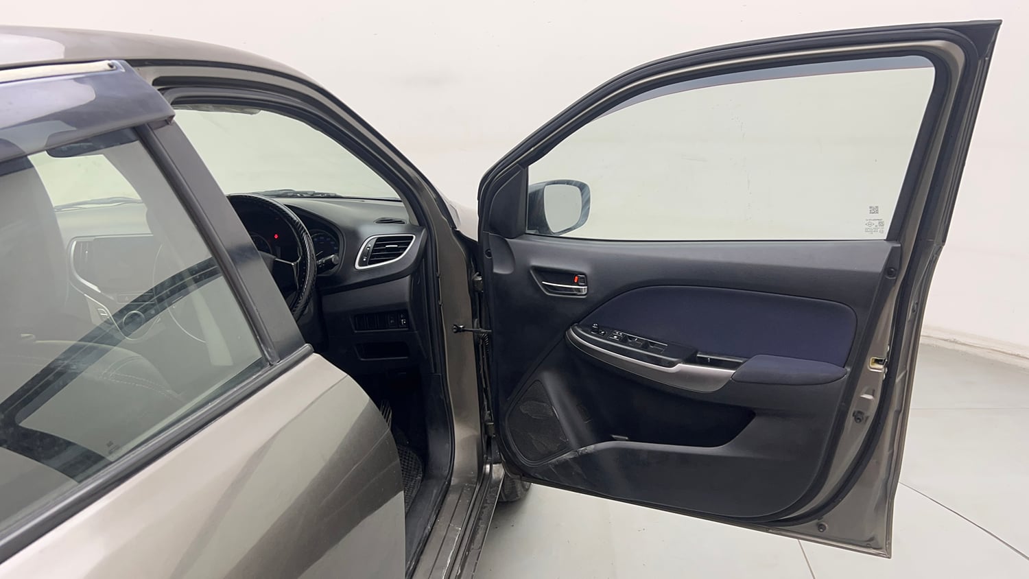 Used 2019 Maruti Suzuki Baleno Delta Petrol Manual interior RIGHT FRONT DOOR OPEN VIEW