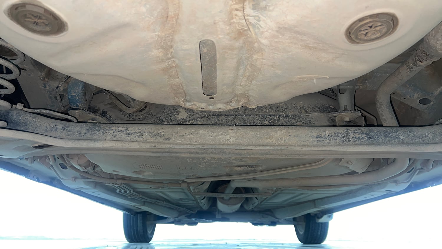 Used 2021 Maruti Suzuki Baleno Zeta Petrol Manual extra REAR UNDERBODY VIEW (TAKEN FROM REAR)