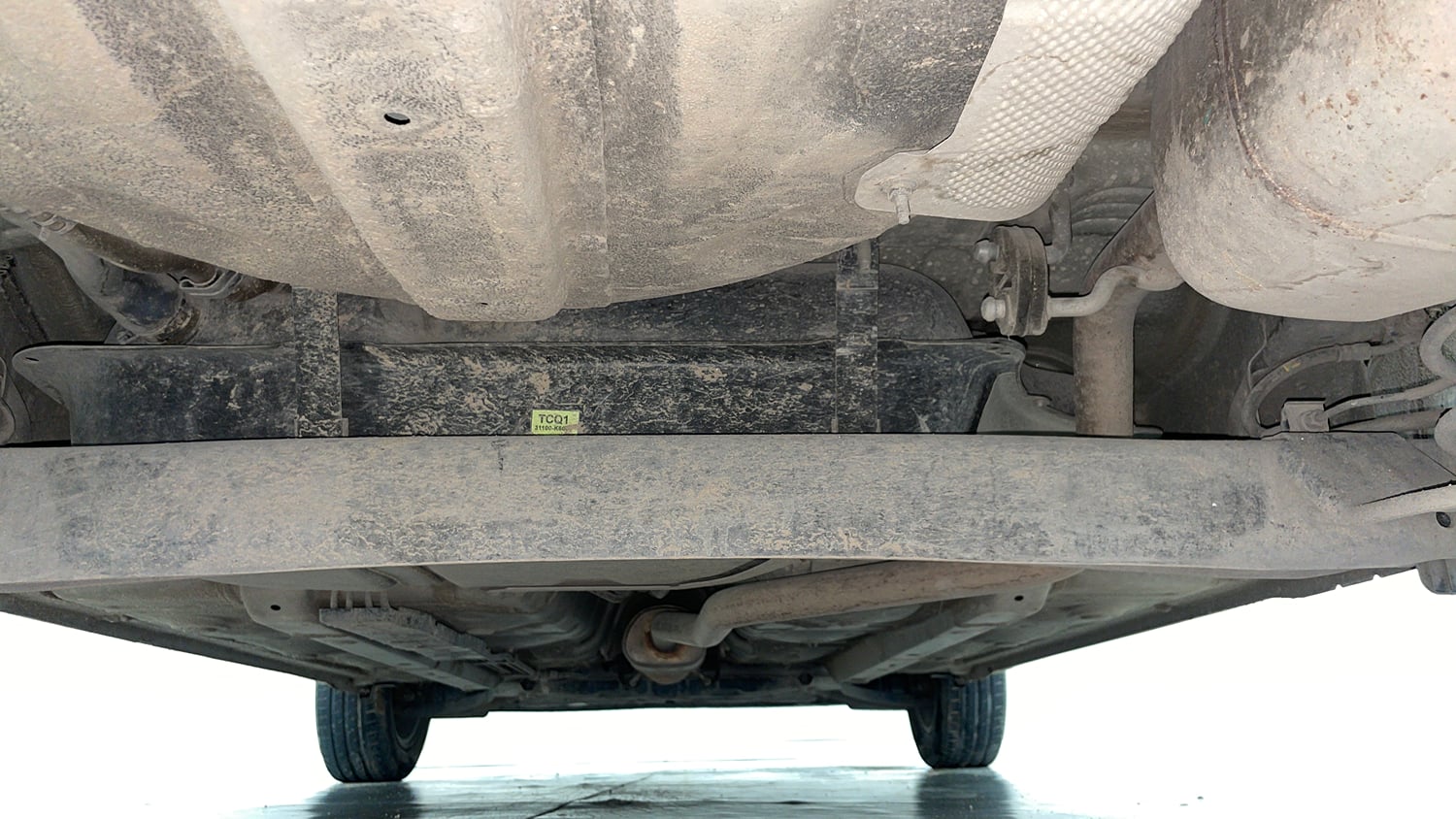 Used 2022 Hyundai Grand i10 Nios Sportz AMT 1.2 Kappa VTVT Petrol Automatic extra REAR UNDERBODY VIEW (TAKEN FROM REAR)
