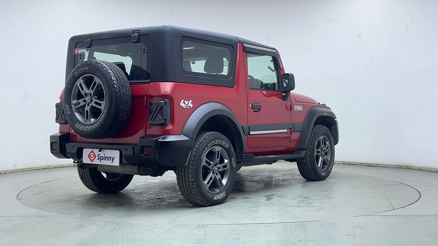 Used 2023 Mahindra Thar LX Hard Top Petrol MT 4WD Petrol Manual exterior RIGHT REAR CORNER VIEW