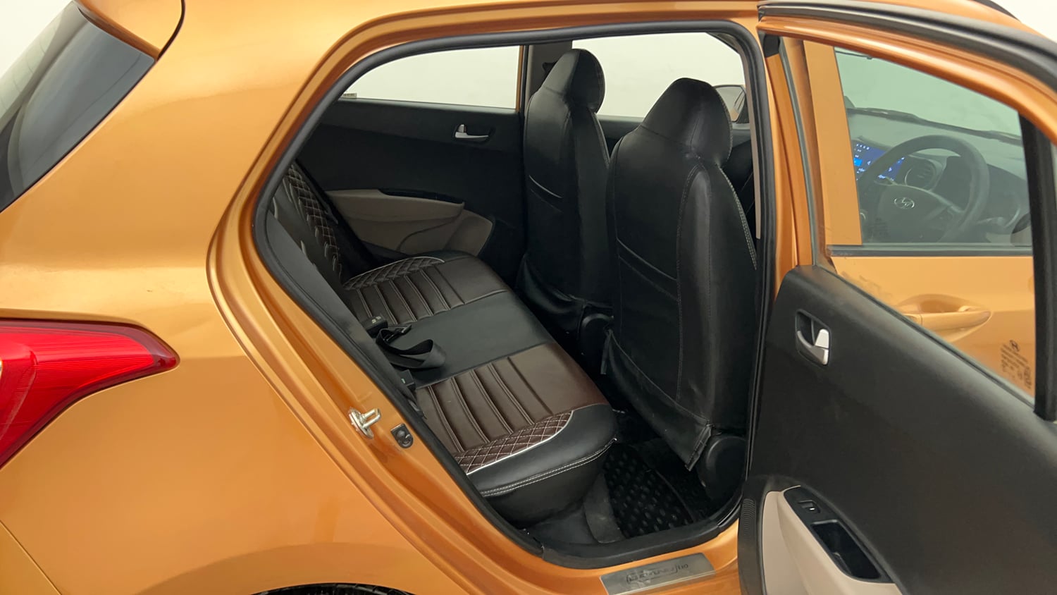 Used 2015 Hyundai Grand i10 Sportz 1.2 Kappa VTVT Petrol Manual interior RIGHT SIDE REAR DOOR CABIN VIEW