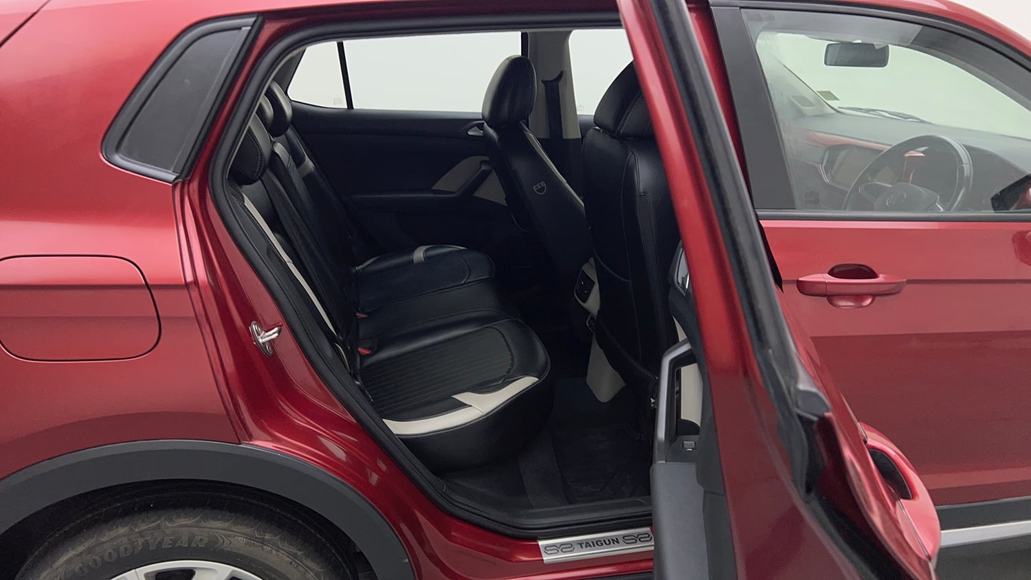 Used 2023 Volkswagen Taigun GT 1.5 TSI MT Petrol Manual interior RIGHT SIDE REAR DOOR CABIN VIEW