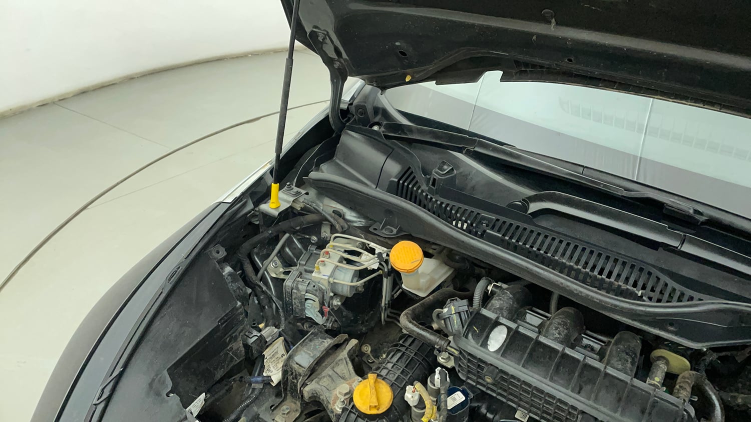 Used 2023 Tata Altroz XZ Plus (S) Petrol Manual engine ENGINE RIGHT SIDE HINGE & APRON VIEW
