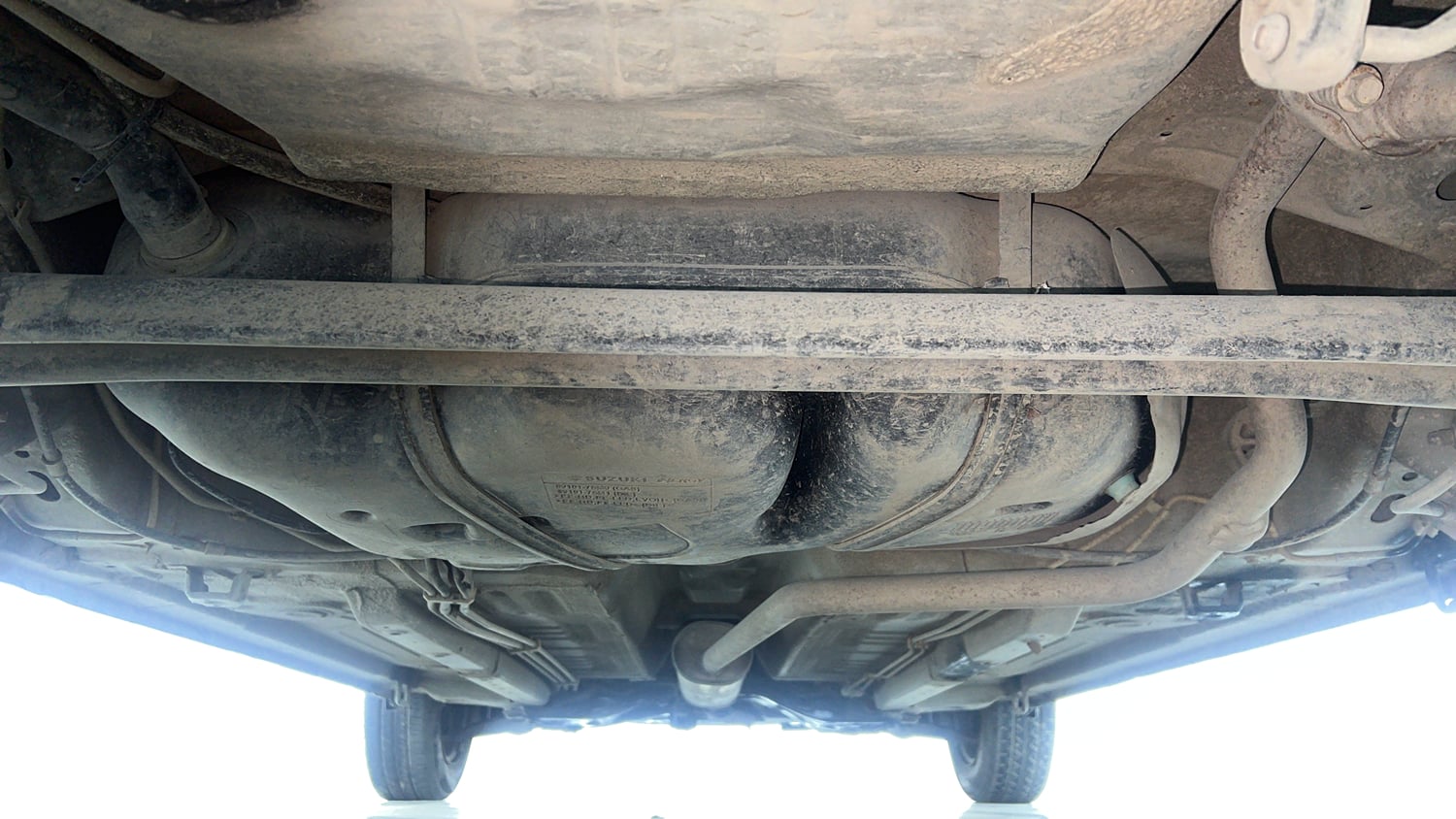 Used 2016 Maruti Suzuki Celerio VXi CNG Cng Manual extra REAR UNDERBODY VIEW (TAKEN FROM REAR)