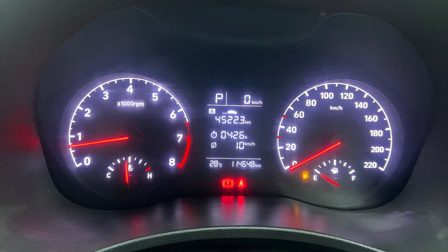 Used 2018 Hyundai Verna EX 1.6 VTVT AT Petrol Automatic interior CLUSTERMETER VIEW