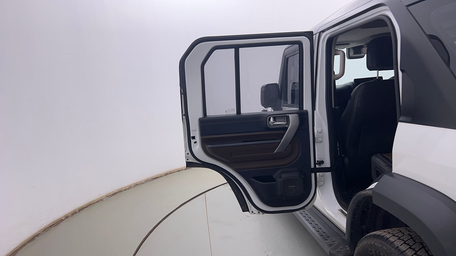 Used 2025 Mahindra Thar Roxx AX7 L Diesel AT 4WD Diesel Automatic interior LEFT REAR DOOR OPEN VIEW