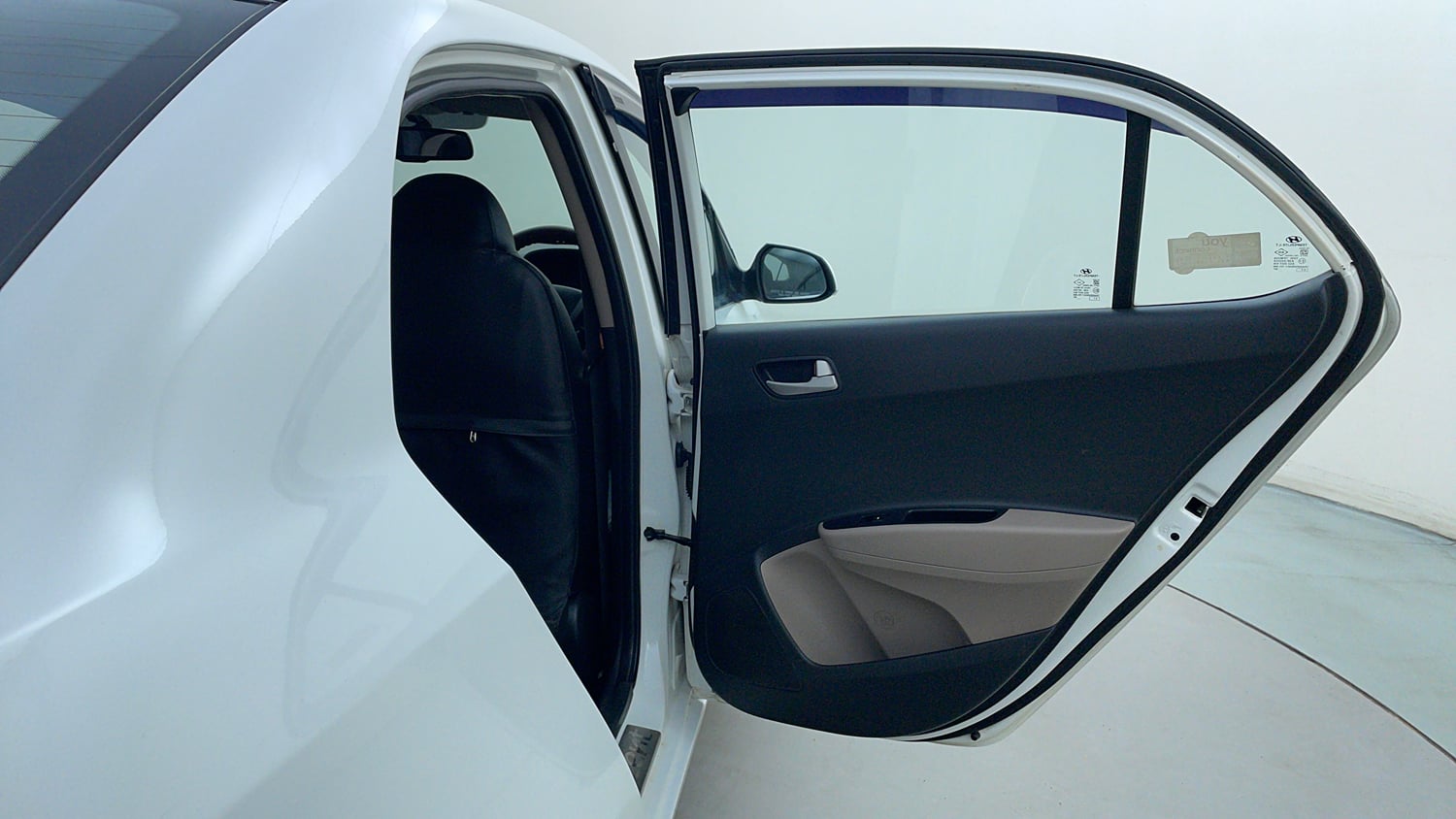 Used 2017 Hyundai Xcent SX 1.2 (O) Petrol Manual interior RIGHT REAR DOOR OPEN VIEW