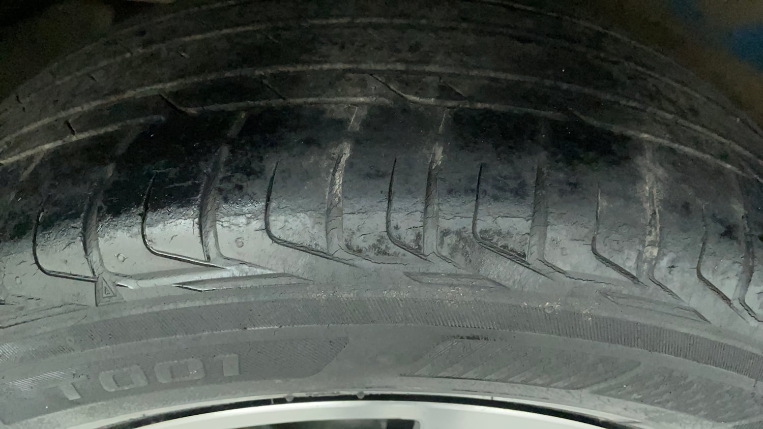 Used 2017 Tata Nexon XZ Plus Diesel Diesel Manual tyres RIGHT REAR TYRE TREAD VIEW