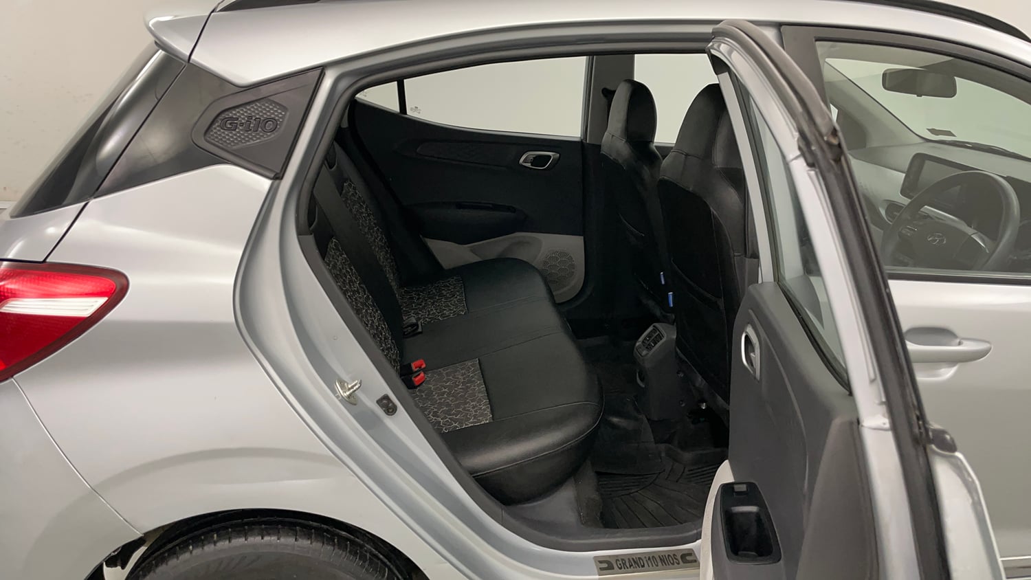 Used 2022 Hyundai Grand i10 Nios Sportz AMT 1.2 Kappa VTVT Petrol Automatic interior RIGHT SIDE REAR DOOR CABIN VIEW