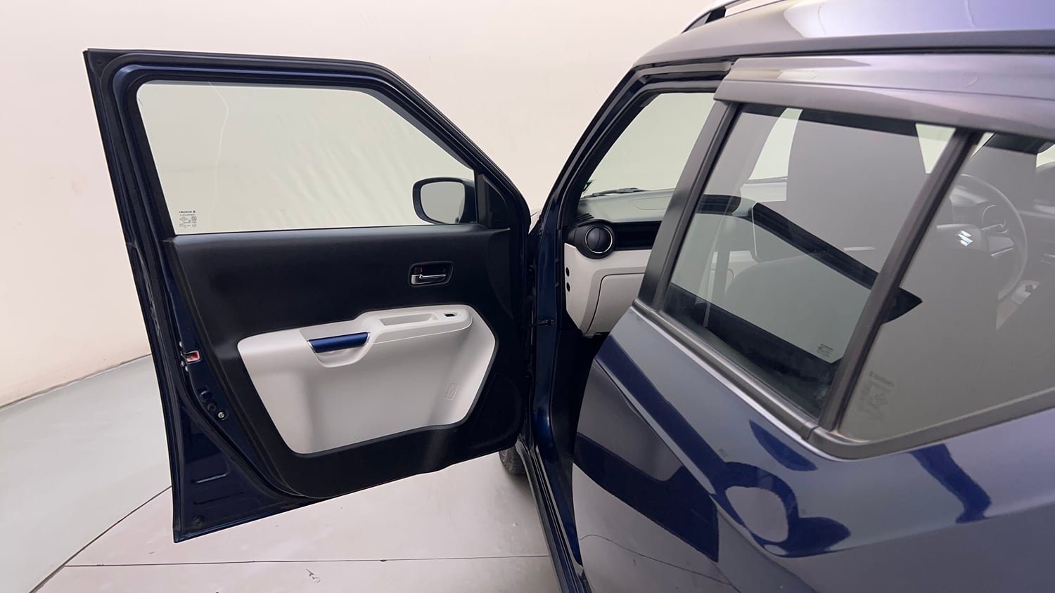 Used 2023 Maruti Suzuki Ignis Zeta 1.2 AMT Petrol Automatic interior LEFT FRONT DOOR OPEN VIEW