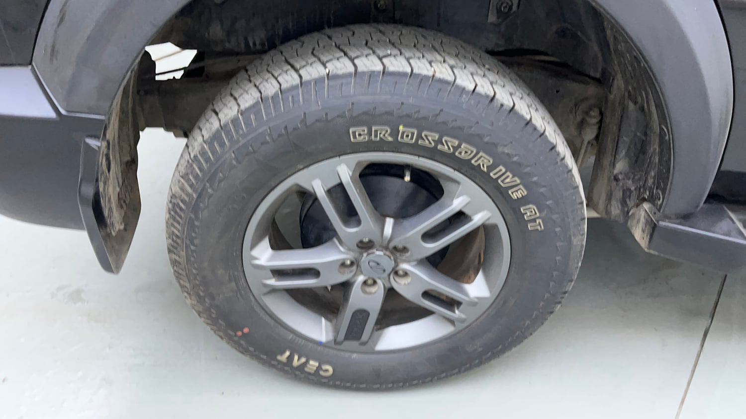 Used 2022 mahindra Thar LX Hard Top Petrol AT 4WD Petrol Automatic tyres RIGHT REAR TYRE RIM VIEW