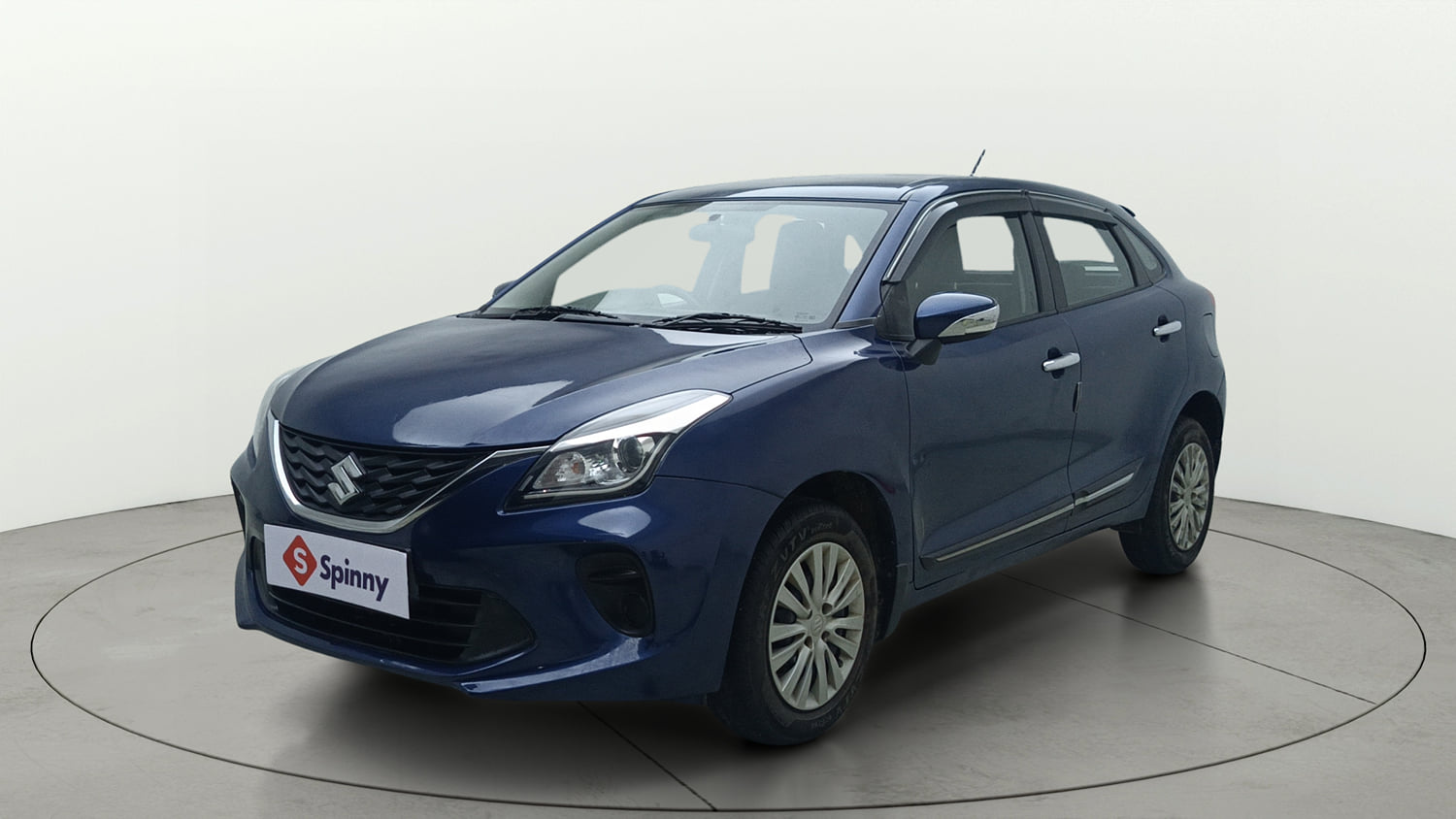 Used 2019 Maruti Suzuki Baleno Delta Petrol Manual exterior LEFT FRONT CORNER VIEW