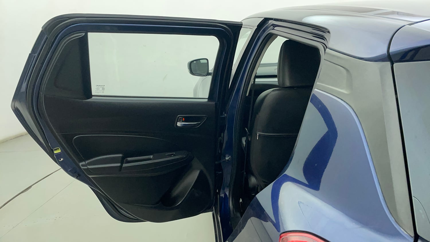 Used 2019 Maruti Suzuki Swift VXi AMT Petrol Automatic interior LEFT REAR DOOR OPEN VIEW