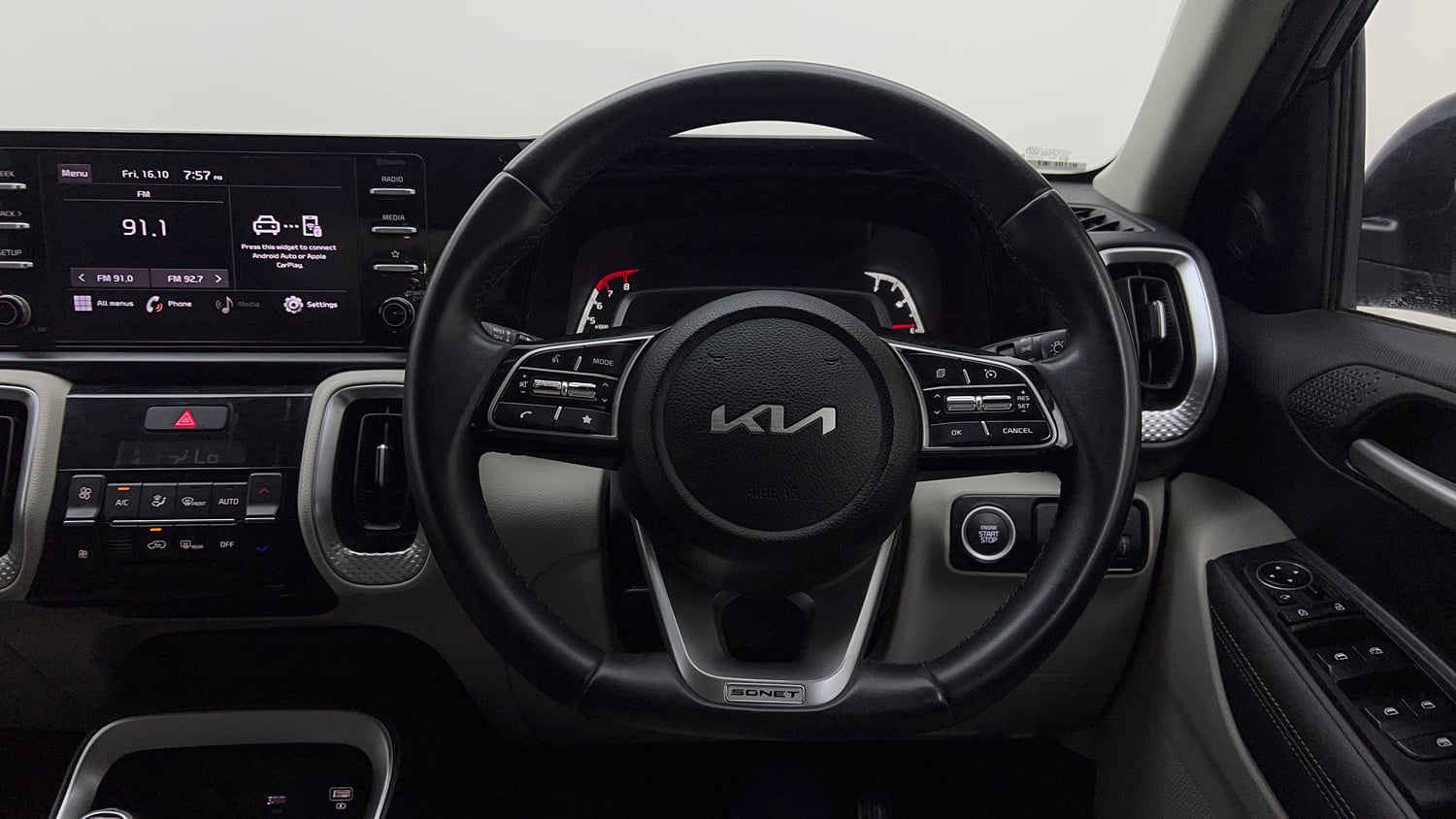 Used 2021 Kia Sonet HTX 1.0 iMT Petrol Manual interior STEERING VIEW