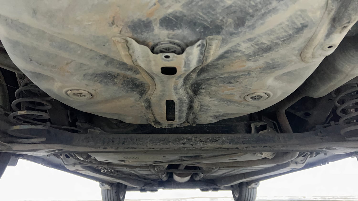 Used 2021 Maruti Suzuki Baleno Zeta Petrol Manual extra REAR UNDERBODY VIEW (TAKEN FROM REAR)