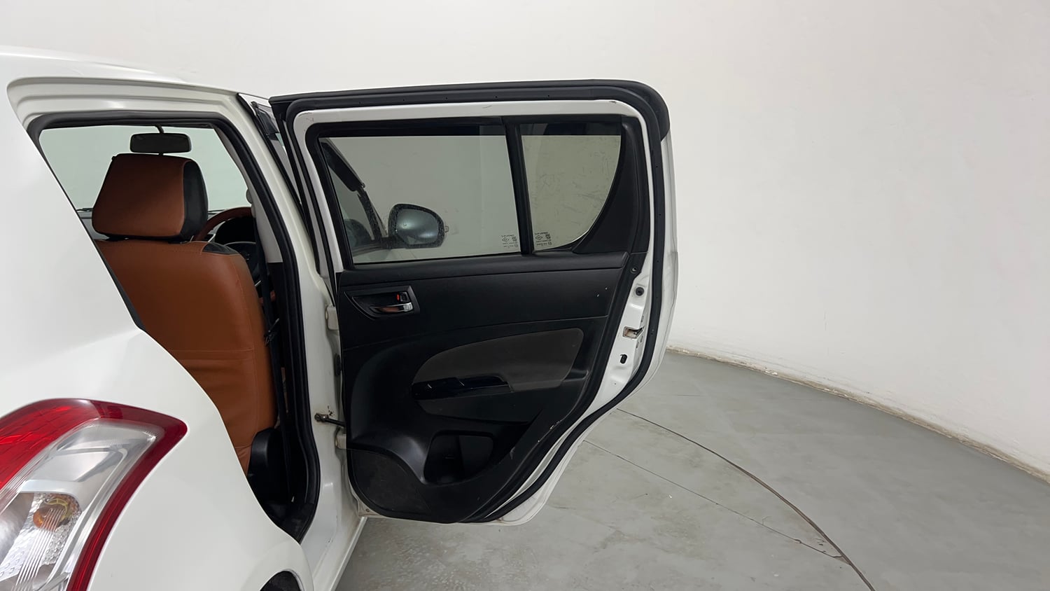 Used 2013 Maruti Suzuki Swift VDi Diesel Manual interior RIGHT REAR DOOR OPEN VIEW