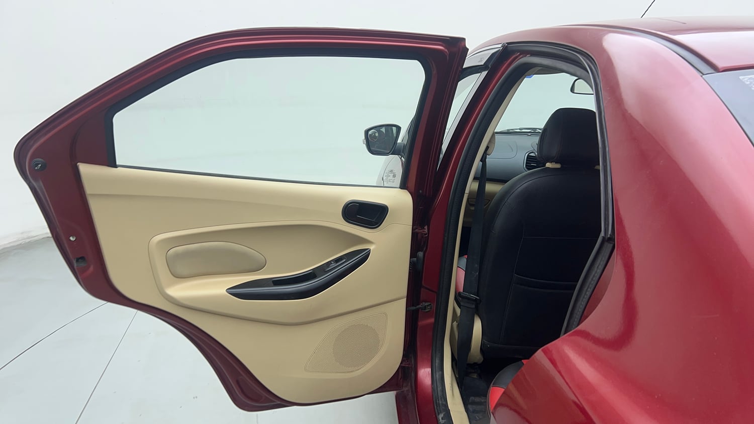 Used 2017 Ford Figo Aspire Titanium 1.2 Ti-VCT Petrol Manual interior LEFT REAR DOOR OPEN VIEW