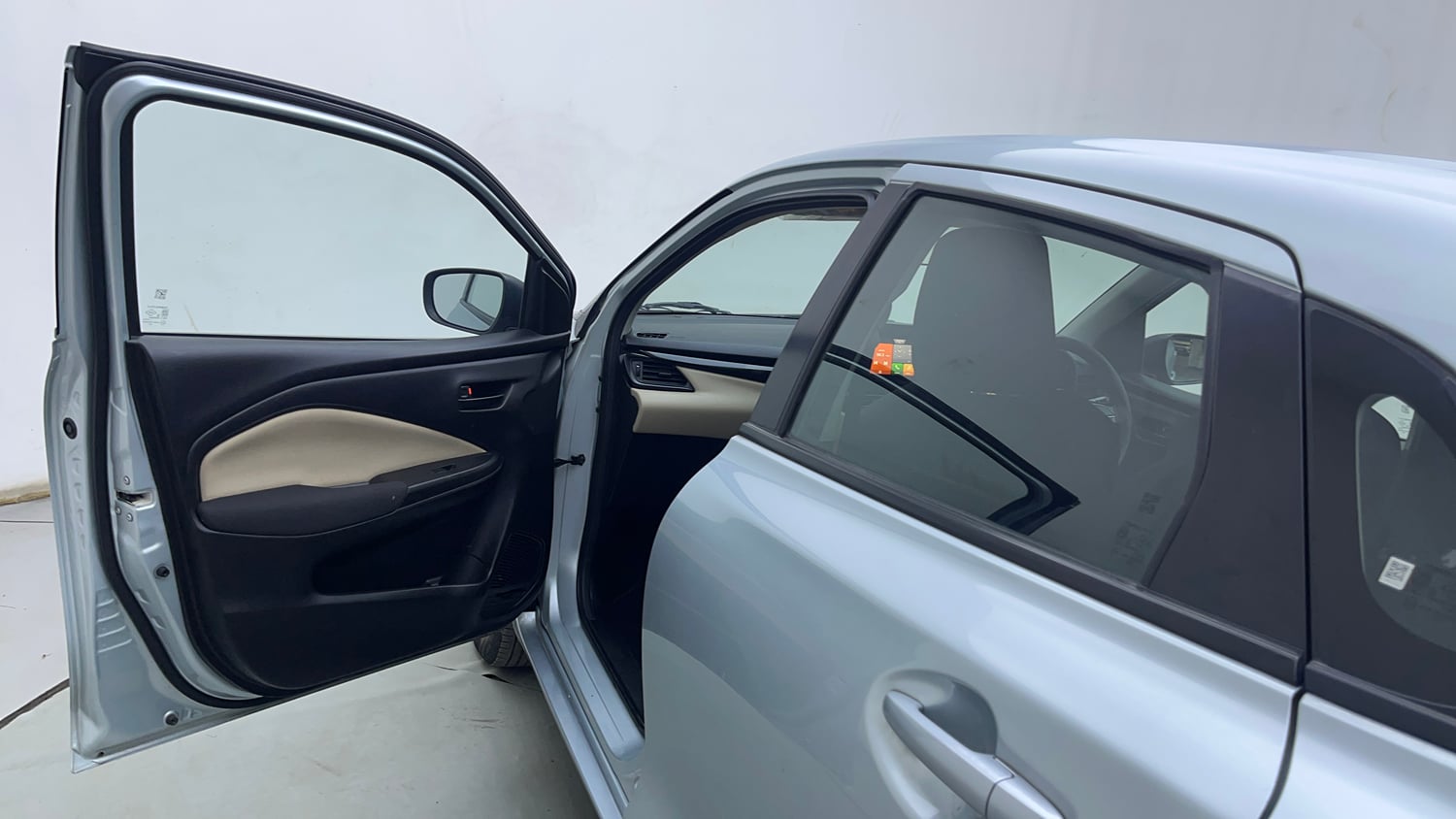 Used 2024 Toyota Glanza S AMT Petrol Automatic interior LEFT FRONT DOOR OPEN VIEW