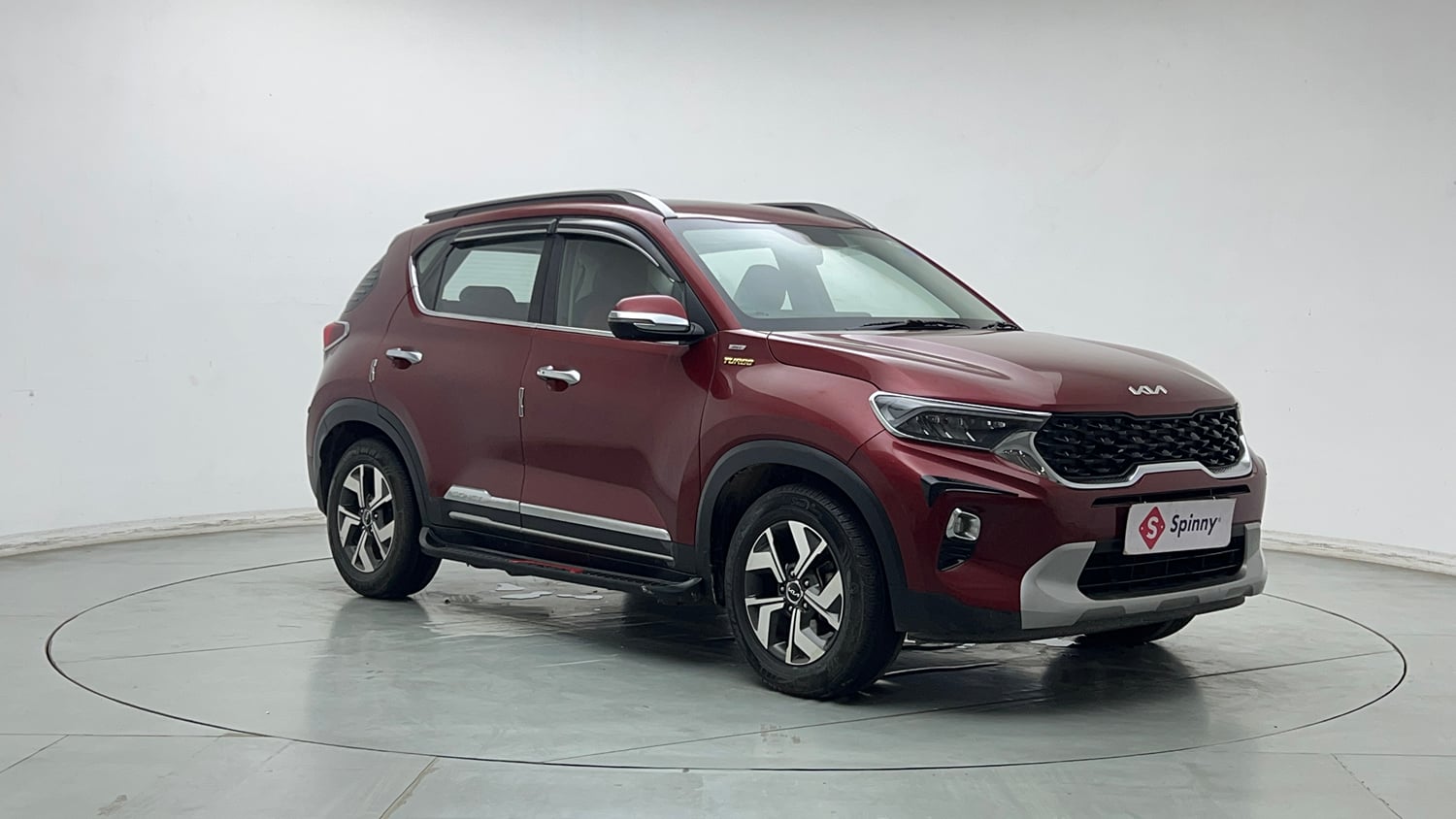 Used 2023 Kia Sonet HTX 1.0 iMT Petrol Manual exterior RIGHT FRONT CORNER VIEW