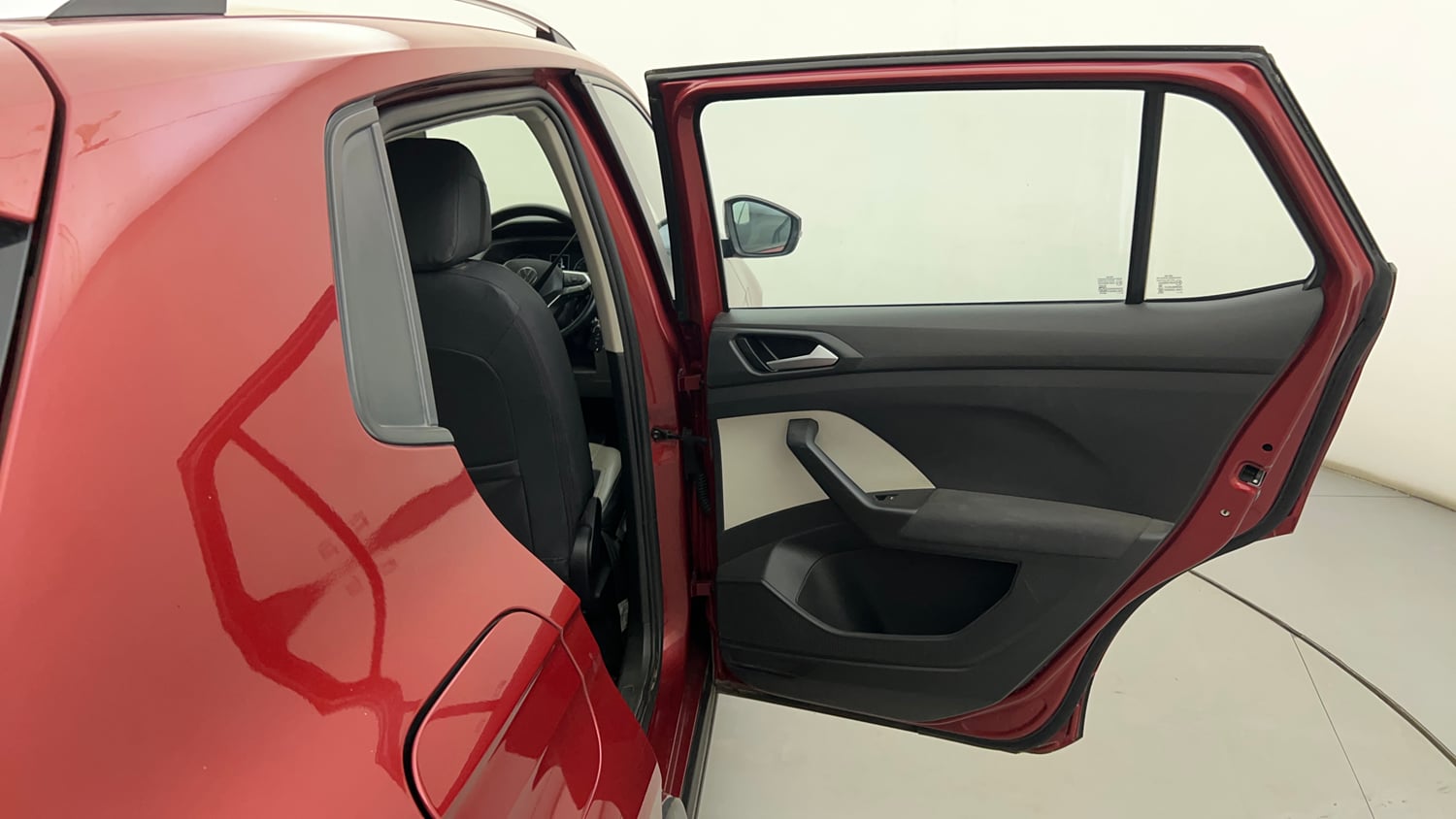 Used 2022 Volkswagen Taigun Highline 1.0 TSI AT Petrol Automatic interior RIGHT REAR DOOR OPEN VIEW