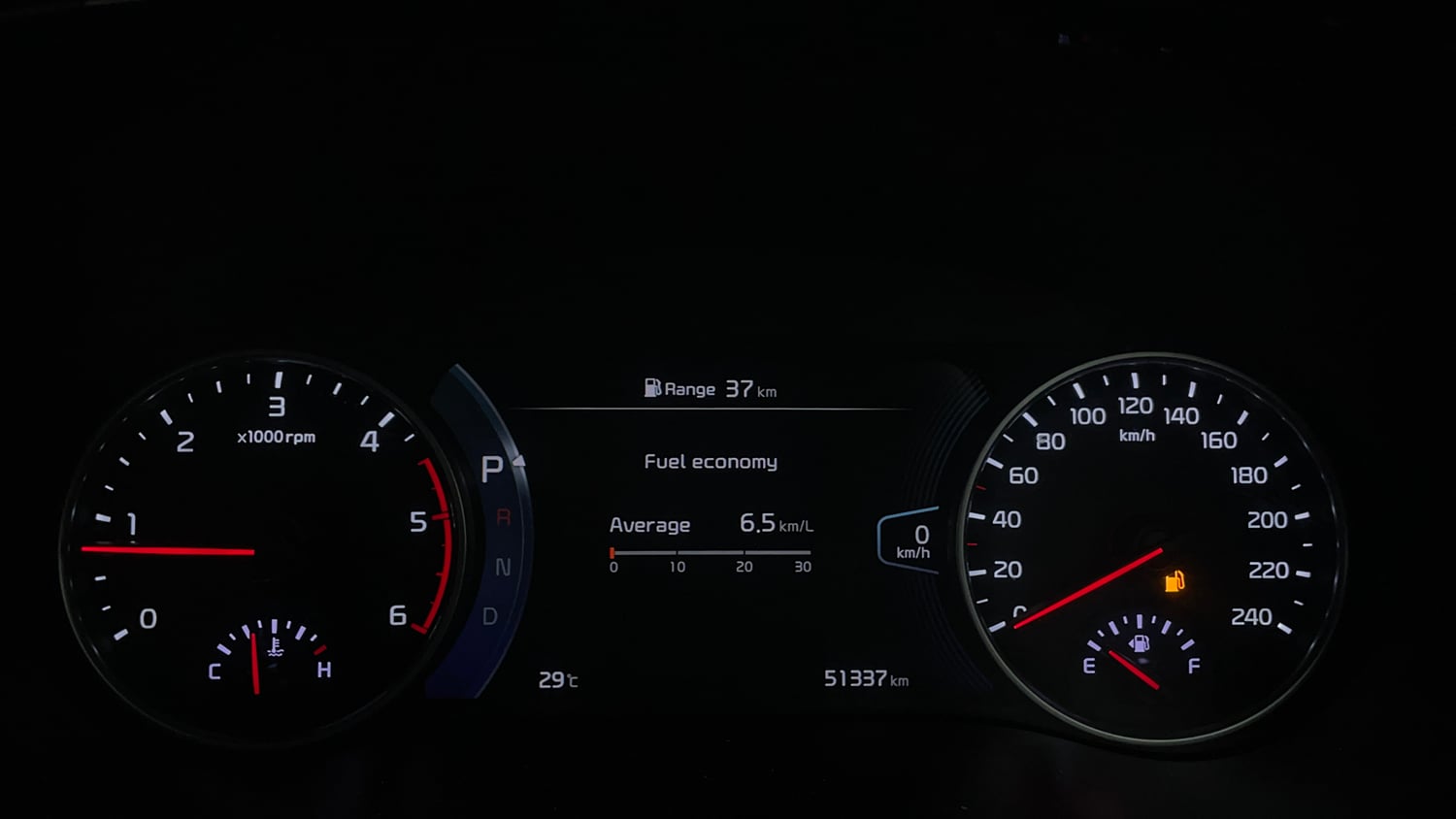 Used 2020 Kia Seltos GTX Plus AT 1.5 Diesel Diesel Automatic interior CLUSTERMETER VIEW