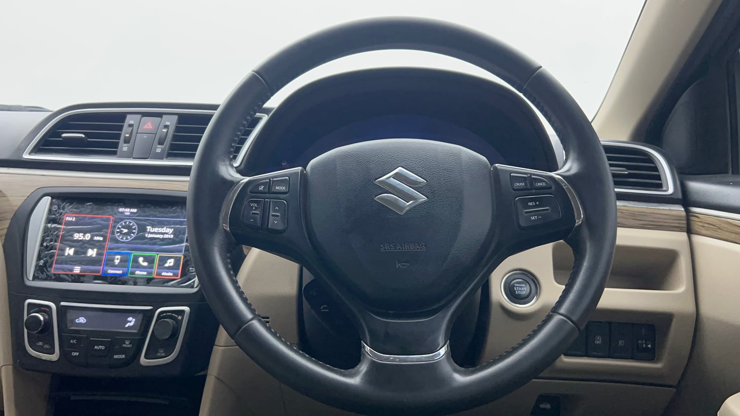 Used 2021 Maruti Suzuki Ciaz Alpha 1.5 Petrol Manual interior STEERING VIEW