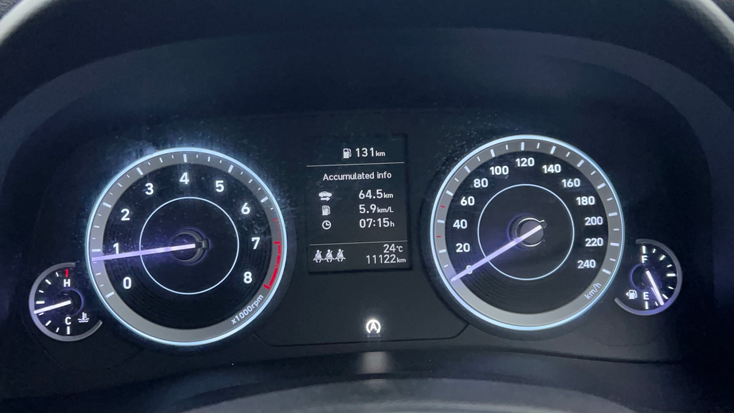 Used 2024 Hyundai Creta SX 1.5 Petrol Adventure Edition Petrol Manual interior CLUSTERMETER VIEW