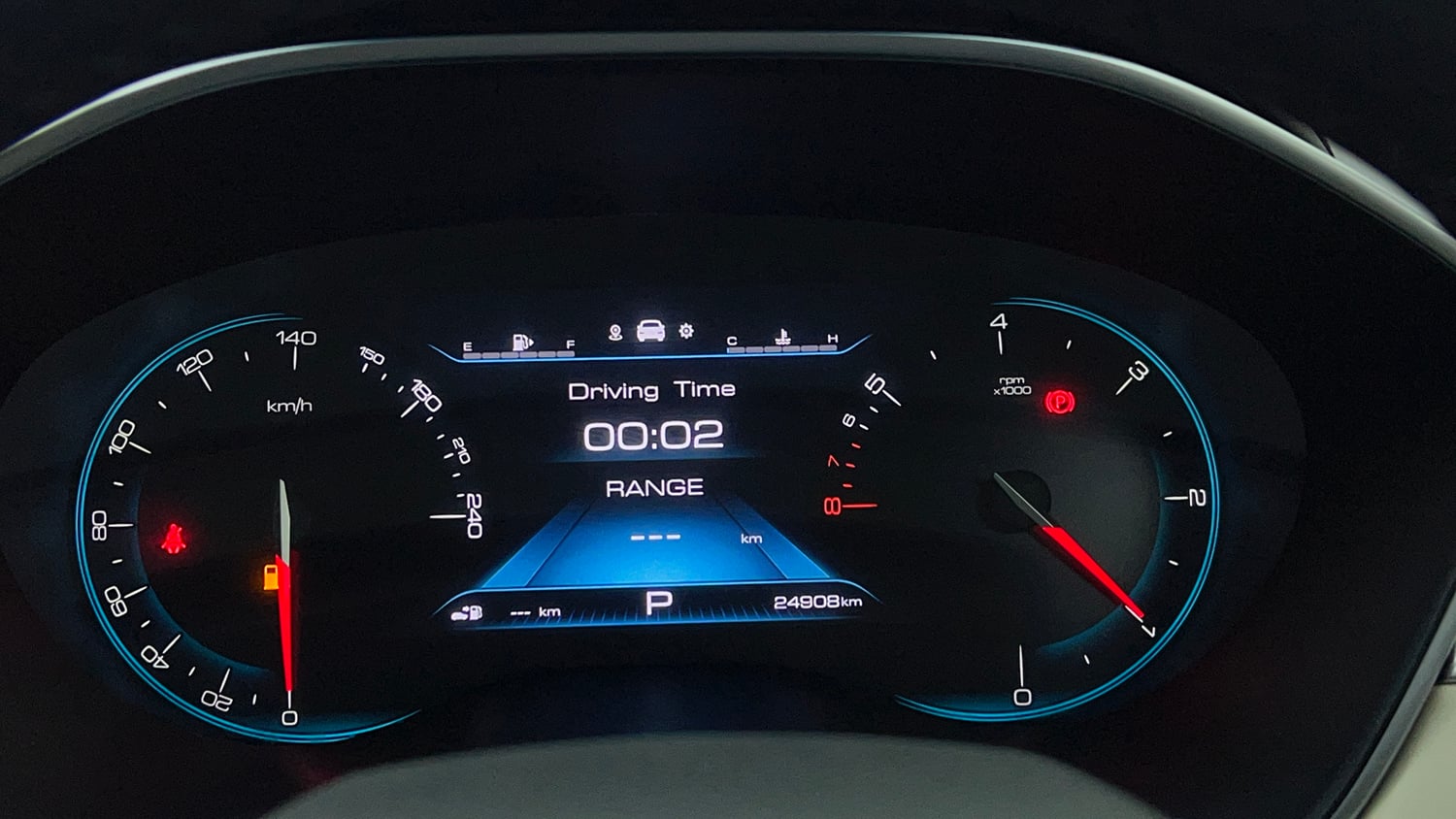 Used 2023 MG Motors Hector 1.5 Sharp CVT Dual Tone Petrol Automatic interior CLUSTERMETER VIEW